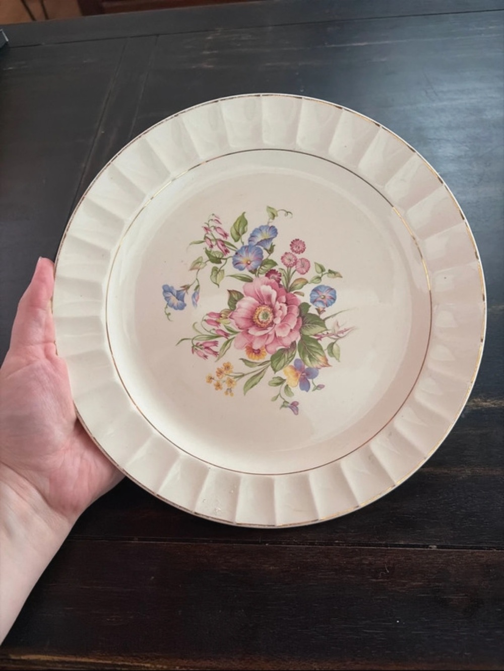 Floral China Plate